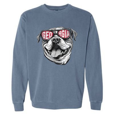 Ga Georgia Dog Sport Lovers Garment-Dyed Sweatshirt