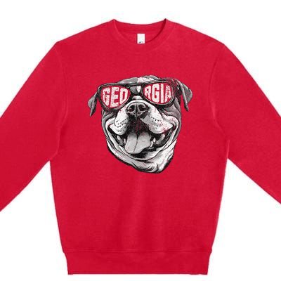 Ga Georgia Dog Sport Lovers Premium Crewneck Sweatshirt