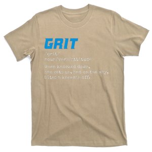 Grit Grit Definition Funny Grit Detroit T-Shirt