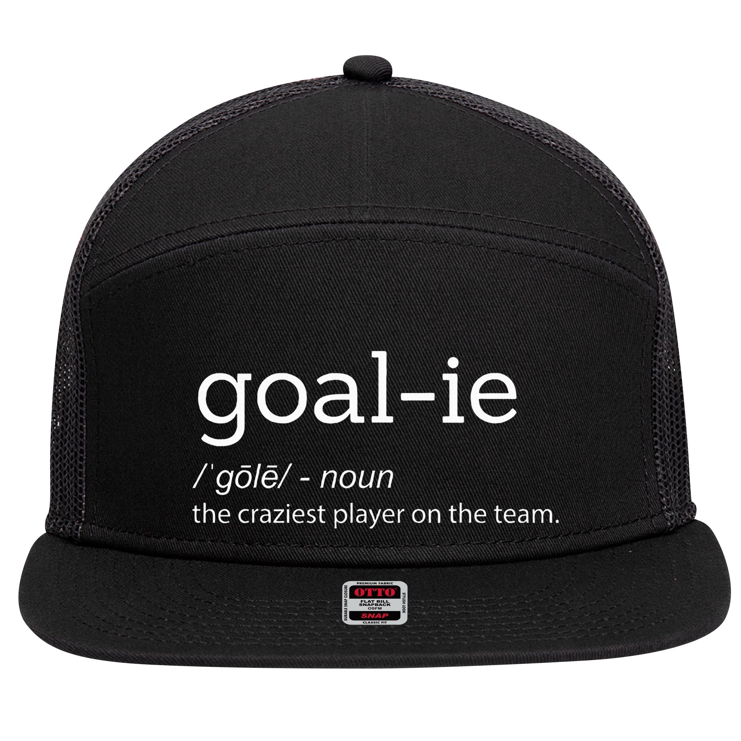 Goalie Goalkeeper Definition Soccer Hockey Player 7 Panel Mesh Trucker Snapback Hat