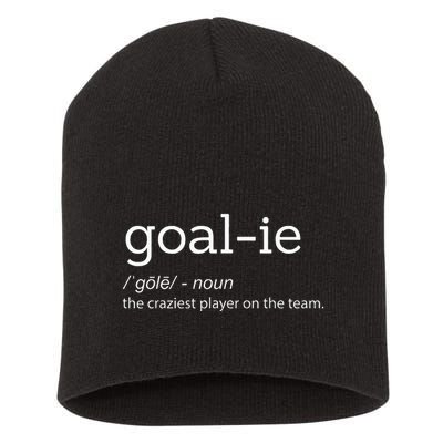 Goalie Goalkeeper Definition Soccer Hockey Player Short Acrylic Beanie