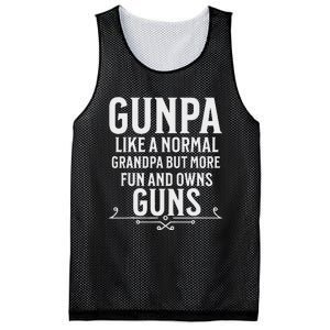 Gunpa Grandpa Design For Who Own Guns Mesh Reversible Basketball Jersey Tank