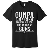 Gunpa Grandpa Design For Who Own Guns Premium T-Shirt