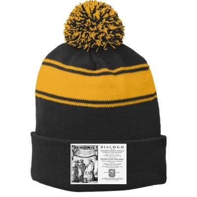 Galileo Galilei Dialogue Space Science Teacher Astronomy Stripe Pom Pom Beanie