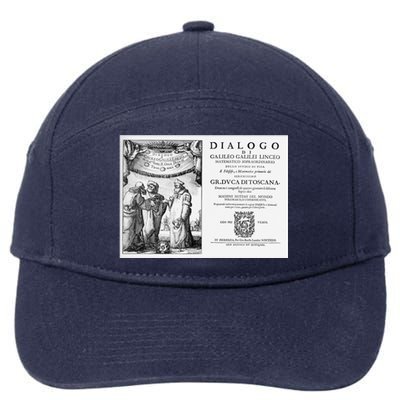 Galileo Galilei Dialogue Space Science Teacher Astronomy 7-Panel Snapback Hat