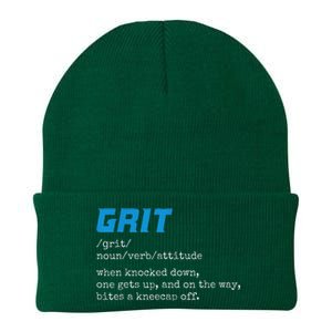 Grit Grit Definition Funny Grit Detroit Knit Cap Winter Beanie