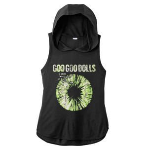 Goo Goo Dolls Green Iris Exclusive Ladies PosiCharge Tri-Blend Wicking Draft Hoodie Tank