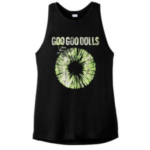 Goo Goo Dolls Green Iris Exclusive Ladies PosiCharge Tri-Blend Wicking Tank