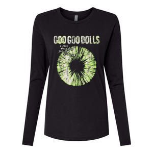 Goo Goo Dolls Green Iris Exclusive Womens Cotton Relaxed Long Sleeve T-Shirt