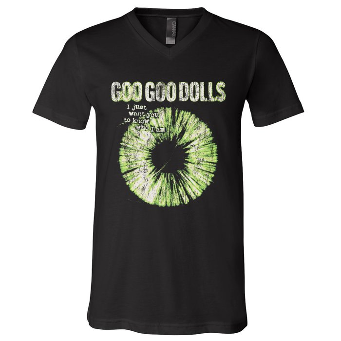 Goo Goo Dolls Green Iris Exclusive V-Neck T-Shirt