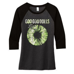 Goo Goo Dolls Green Iris Exclusive Women's Tri-Blend 3/4-Sleeve Raglan Shirt