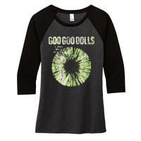 Goo Goo Dolls Green Iris Exclusive Women's Tri-Blend 3/4-Sleeve Raglan Shirt