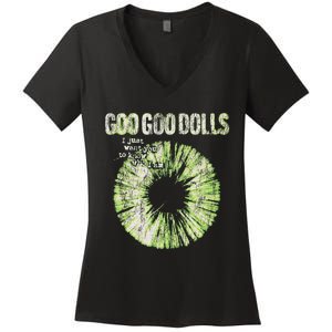 Goo Goo Dolls Green Iris Exclusive Women's V-Neck T-Shirt