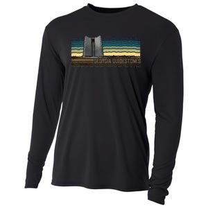 Georgia Guidestones Depopulation Written In Stone Retro Cooling Performance Long Sleeve Crew