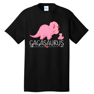 Gagasaurus Grandma Dinosaur Baby Trex Funny Gaga Dino Gift Tall T-Shirt