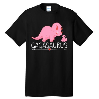 Gagasaurus Grandma Dinosaur Baby Trex Funny Gaga Dino Gift Tall T-Shirt