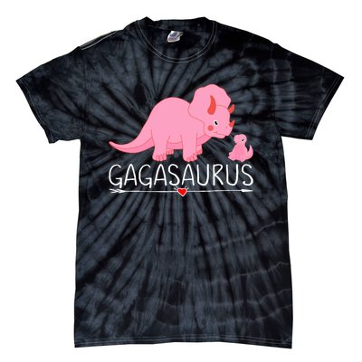 Gagasaurus Grandma Dinosaur Baby Trex Funny Gaga Dino Gift Tie-Dye T-Shirt