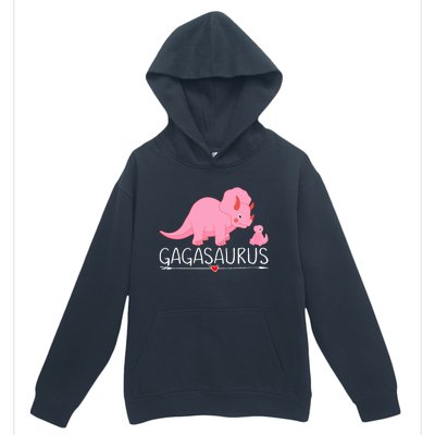 Gagasaurus Grandma Dinosaur Baby Trex Funny Gaga Dino Gift Urban Pullover Hoodie