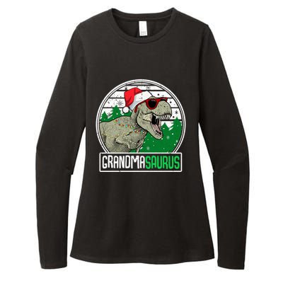 Grandmasaurus Grandma Dinosaur Trex Family Christmas Cool Gift Womens CVC Long Sleeve Shirt