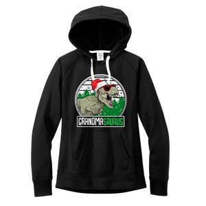 Grandmasaurus Grandma Dinosaur Trex Family Christmas Cool Gift Women's Fleece Hoodie