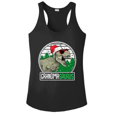 Grandmasaurus Grandma Dinosaur Trex Family Christmas Cool Gift Ladies PosiCharge Competitor Racerback Tank