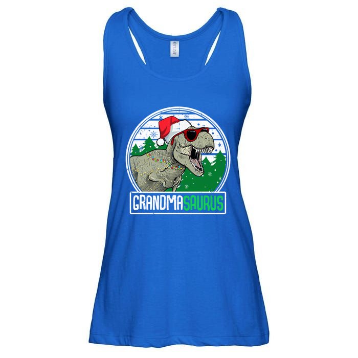 Grandmasaurus Grandma Dinosaur Trex Family Christmas Cool Gift Ladies Essential Flowy Tank