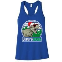 Grandmasaurus Grandma Dinosaur Trex Family Christmas Cool Gift Women's Racerback Tank