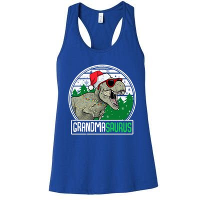 Grandmasaurus Grandma Dinosaur Trex Family Christmas Cool Gift Women's Racerback Tank