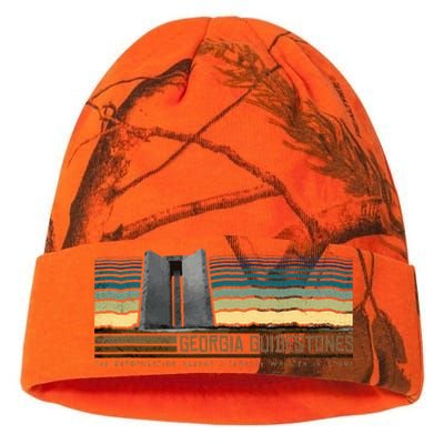 Georgia Guidestones  Depopulation Written In Stone Retro Kati Licensed 12" Camo Beanie