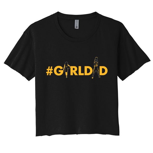 Girldad Girl Dad Father Of Daughters Girl Dad Tribute Crop Top