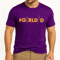 Girldad Girl Dad Father Of Daughters Girl Dad Tribute Cooling Performance Crew T-Shirt