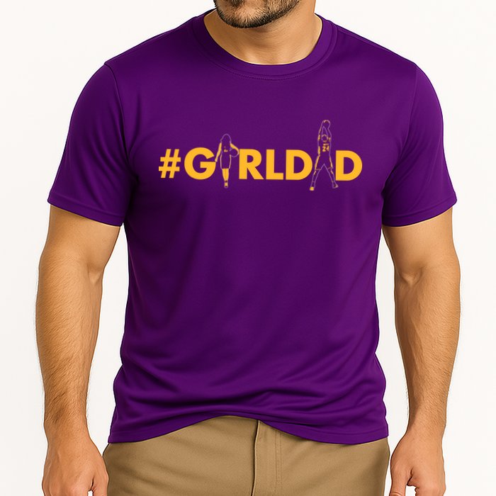 Girldad Girl Dad Father Of Daughters Girl Dad Tribute Cooling Performance Crew T-Shirt