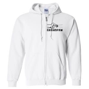 Grandpaw Grandpa Dog Grandpaw Appreciation Full Zip Hoodie