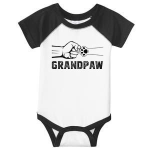 Grandpaw Grandpa Dog Grandpaw Appreciation Infant Baby Jersey Bodysuit