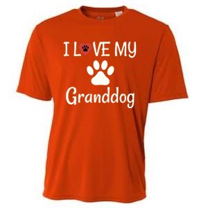 Granddog Gift Dog Grandma Grandpa I Love My Granddog Cooling Performance Crew T-Shirt