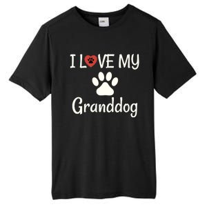 Granddog Gift Dog Grandma Grandpa I Love My Granddog Tall Fusion ChromaSoft Performance T-Shirt