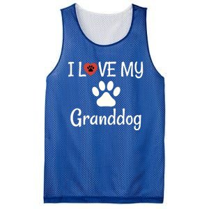 Granddog Gift Dog Grandma Grandpa I Love My Granddog Mesh Reversible Basketball Jersey Tank