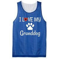 Granddog Gift Dog Grandma Grandpa I Love My Granddog Mesh Reversible Basketball Jersey Tank