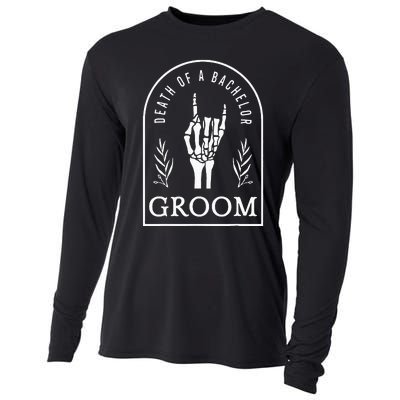 Gothic Groom Death Of A Bachelor Wedding Bachelor Party Cooling Performance Long Sleeve Crew