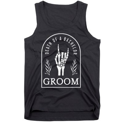 Gothic Groom Death Of A Bachelor Wedding Bachelor Party Tank Top