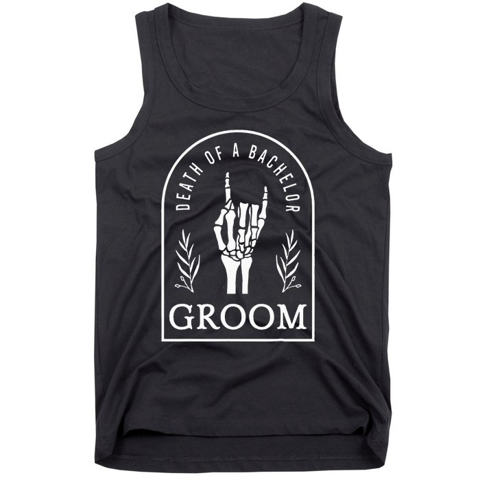 Gothic Groom Death Of A Bachelor Wedding Bachelor Party Tank Top