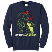 Grandmasaurus Grandma Dinosaur Baby Mother's Day Tall Sweatshirt