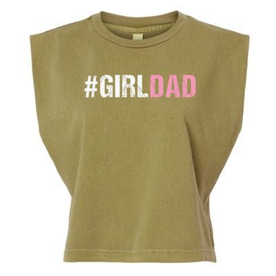 #Girldad Girl Dad Garment-Dyed Women's Muscle Tee