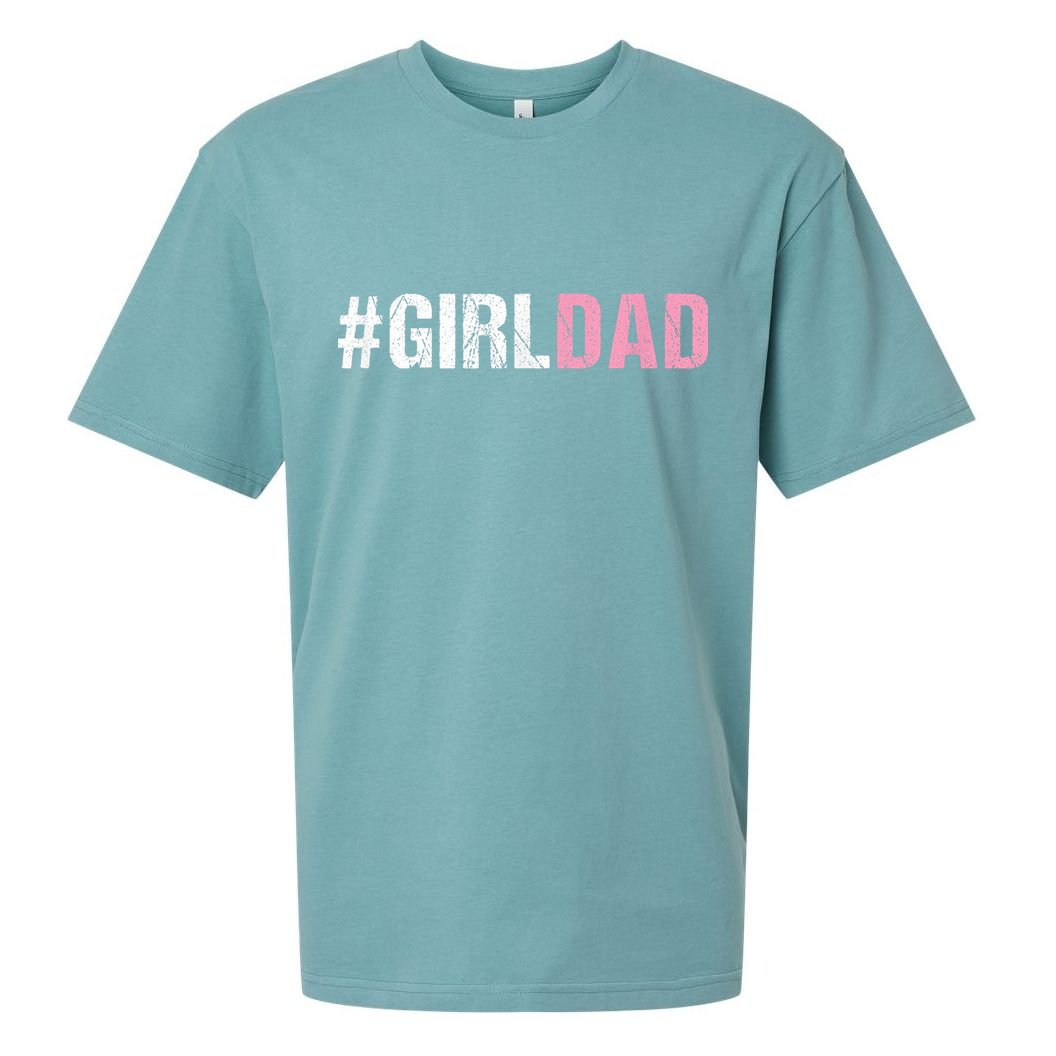 #Girldad Girl Dad Sueded Cloud Jersey T-Shirt