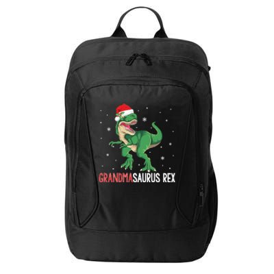 Grandmasaurus Grandma Dinosaur Christmas Funny Xmas Gift City Backpack