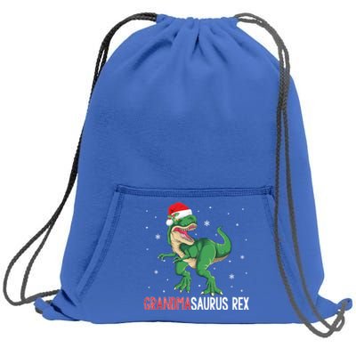 Grandmasaurus Grandma Dinosaur Christmas Funny Xmas Gift Sweatshirt Cinch Pack Bag