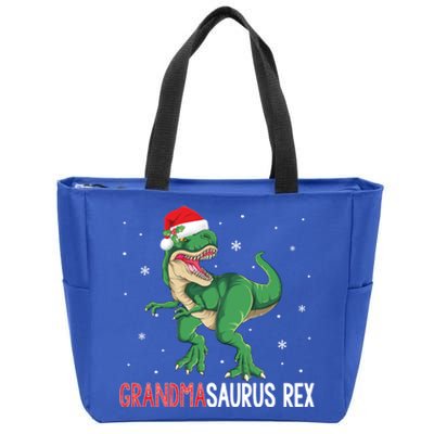 Grandmasaurus Grandma Dinosaur Christmas Funny Xmas Gift Zip Tote Bag