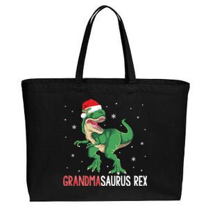 Grandmasaurus Grandma Dinosaur Christmas Funny Xmas Gift Cotton Canvas Jumbo Tote