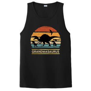 Grandmasaurus Grandma Dinosaur Saurus Christmas Halloween Gift PosiCharge Competitor Tank