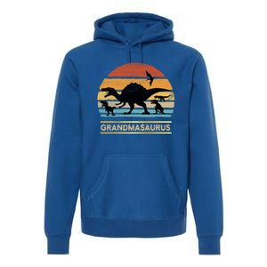 Grandmasaurus Grandma Dinosaur Saurus Christmas Halloween Gift Premium Hoodie